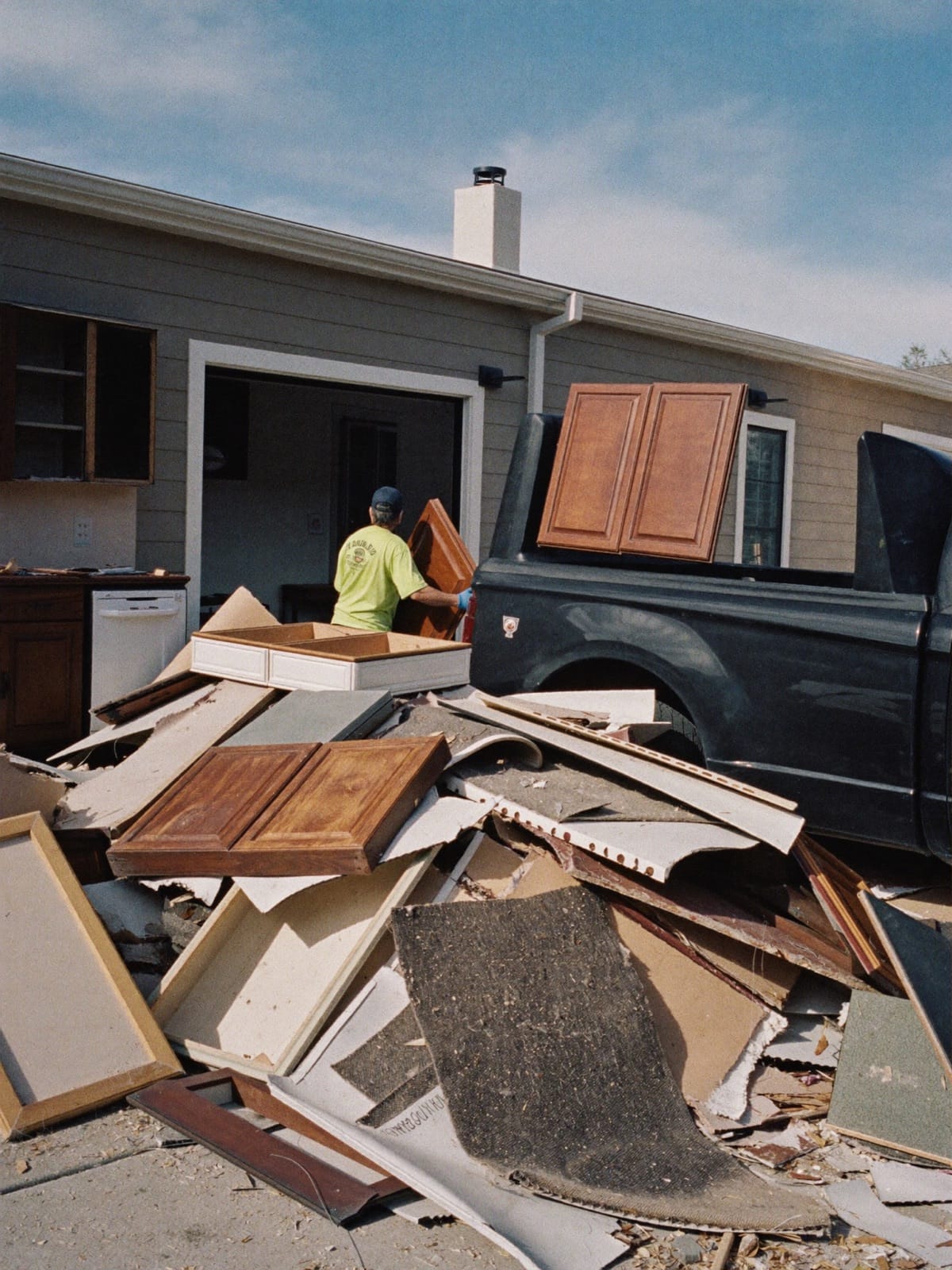 Construction debris removal job in Charlotte, NC