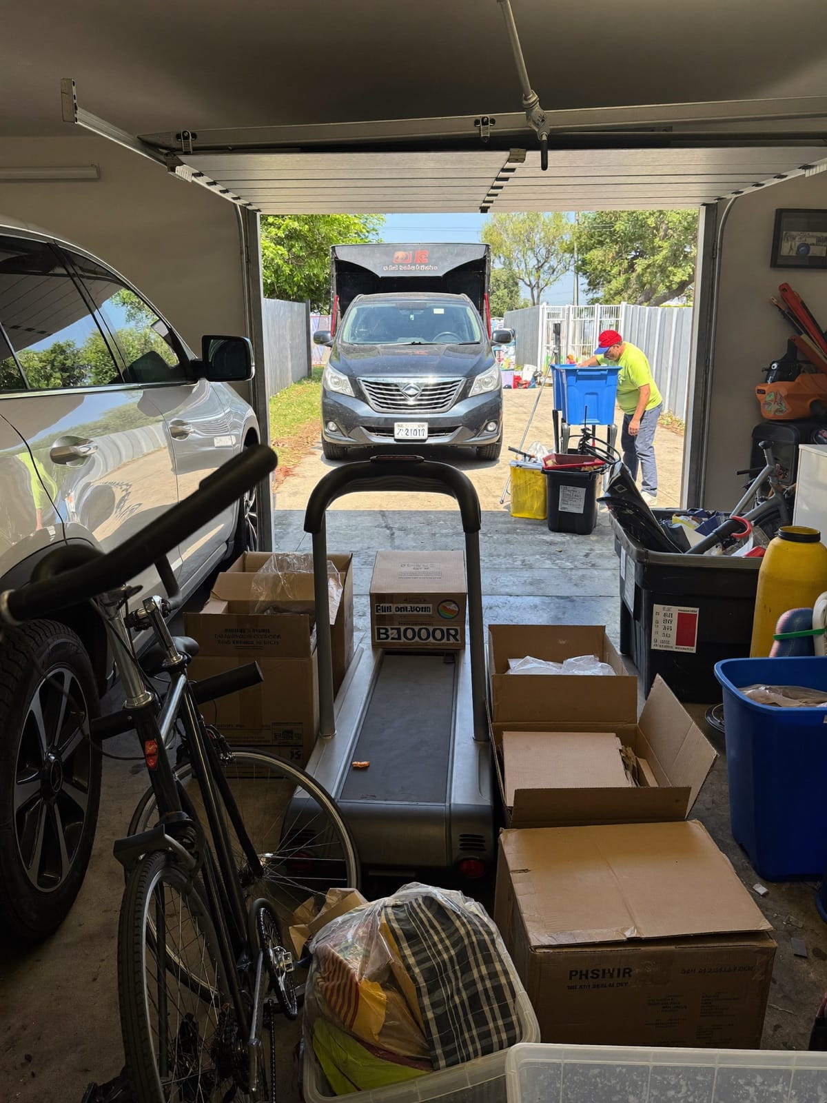 Garage cleanout job in Charlotte, NC