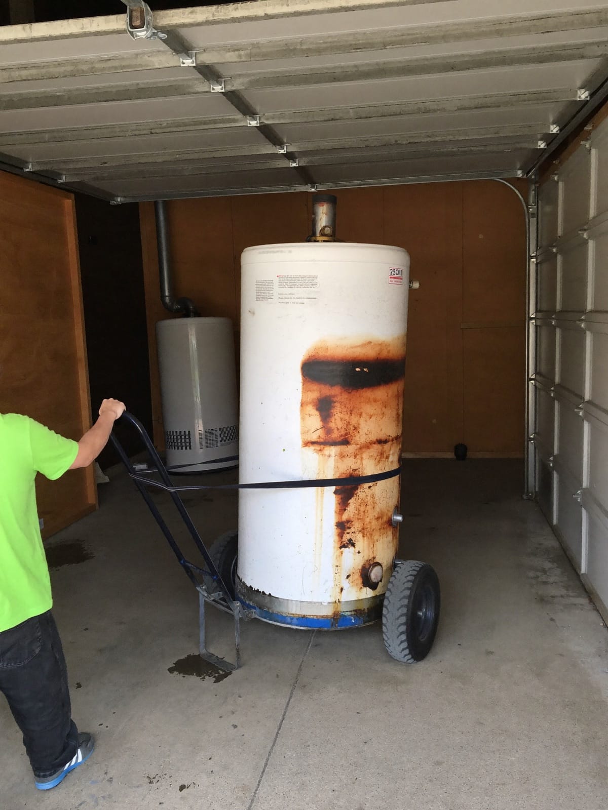 Hot water heater removal job in Charlotte, NC