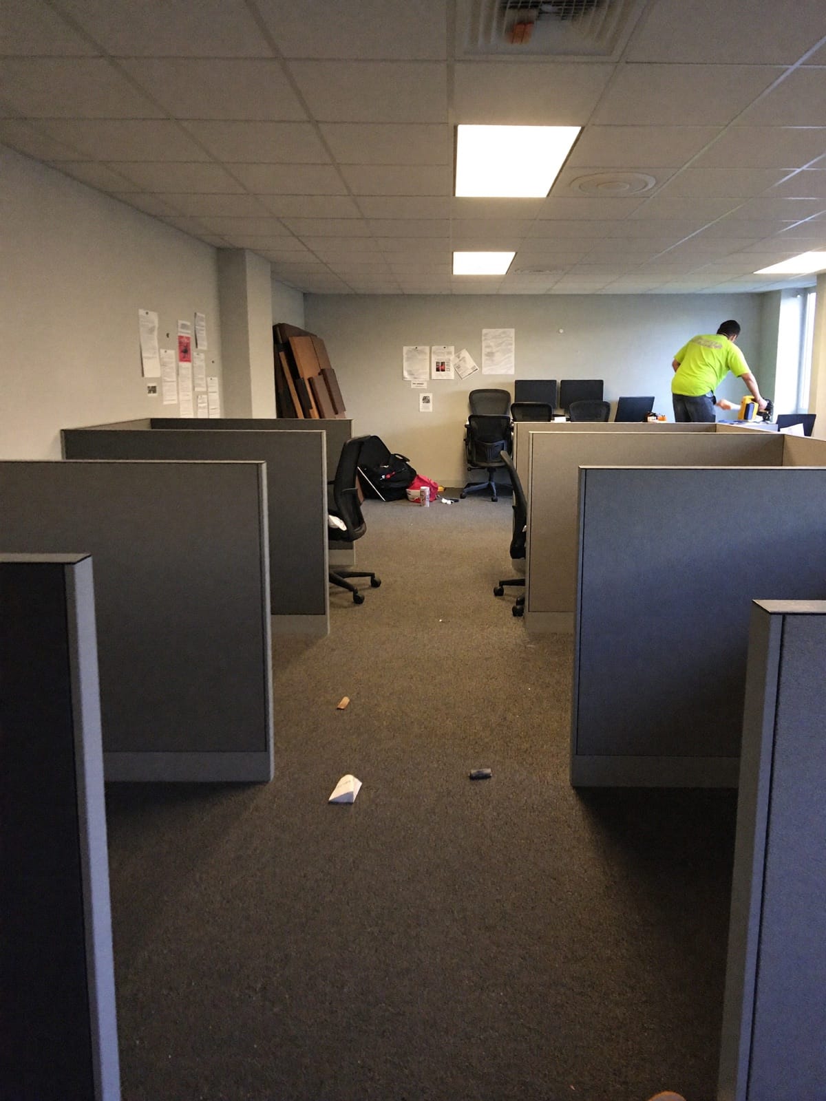 Office furniture removal job in Charlotte, NC